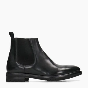 SCARPE STIVALETTI STIVALE UOMO CALPIERRE CANGLAV PK82 PELLE NERO ORIGINALE AI - Picture 1 of 6