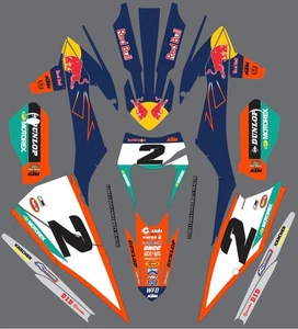 Graphic Kit for 2020-2022 KTM All EXC Series Stickers Decal Graphics Fender - Picture 1 of 1
