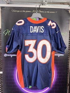 Authentic Nike Terrell Davis #30 Denver Broncos STITCHED NFL Jersey Sz 48 XL - Picture 1 of 6