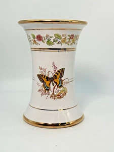 Vintage Vase Presenta Porcelain 24ct Gold Hand Made Butterfly Hand Painted Greek - Picture 1 of 12