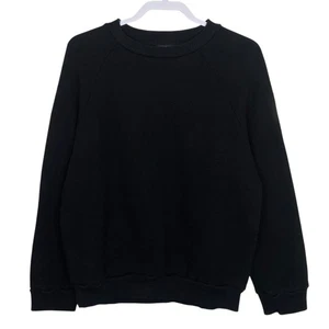 AG Adriano Goldschmied Sweatshirt Womens S Black Raglan Slouchy Boxy Artsy NEW - Picture 1 of 10