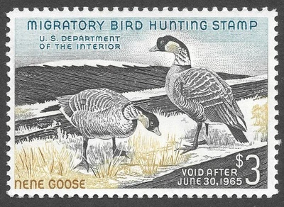 MLH 1964 Federal Duck Stamp, Scott #RW31*  cv $100 - Image 1 of 3