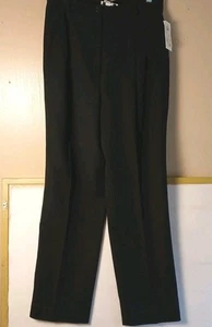 Pantalones de vestir International Concepts para mujer 100 % lana forrados negros talla 12 nuevos con etiquetas - Imagen 1 de 10
