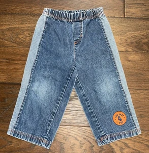 Vintage Baby Looney Tunes "Too Fast 4 You" 18 Monate blau Jeans Denim Y2K - Bild 1 von 5
