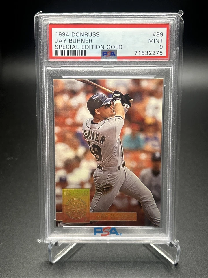 Donruss 1994 - Edición especial Gold Jay Buhner #89 PSA 9 1 población Foto 1 de 2