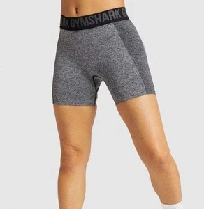 GYMSHARK Flex Shorts Charcoal Grey Womens GLSH4251 Size Small - Picture 1 of 9