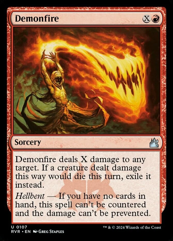 x1 Demonfire - Ravnica Remastered - NM - MTG - Image 1 of 1