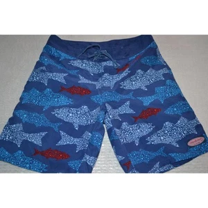 26336 Vineyard Vines Board Shorts Natación Azul Pez Diseño Talla 30 Para Hombres - Imagen 1 de 7