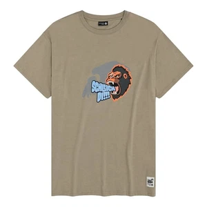 Bavarian Caps T-Shirt "King Kong" - beige Unisex Bio-Baumwolle Jersey Print Neu - Picture 1 of 12