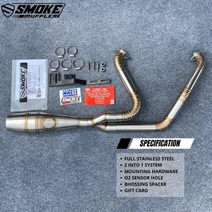 For Harley Davidson Road Glide Ultra FLTRU 2011-2020 Exhaust Custom 2 Into 1 - Picture 1 of 5