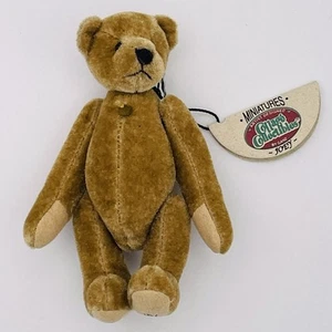 Nuevo oso de peluche Joey Mini miniatura tostado 4" CC7304 Ganz Cottage Collectibles - Imagen 1 de 11