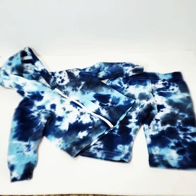 American Apparel 3-6 个月领带染料连帽衫和下装套装 — 第 1/4 张图片