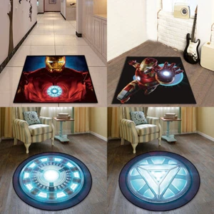 Avengers Superhero Anti-Skid Carpet Round/Rectangle Mat Bedroom Room Area Rugs - Picture 1 of 25