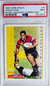 1995 Karte Crazy Authentics #47 Jonah Lomu Rookie Karte RC PSA 9 neuwertig POP 3 ZIEGE - Bild 1 von 4