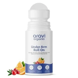Aravi Under Arm Roll On With 5% AHA, 2% Kojic Acid & 1% Mandelic Acid 50 ml - Picture 1 of 6