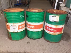 205L Castrol Edge 5W-30 Oil Drums - 890h x 585mm Diameter - $110 Per Drum - Picture 1 of 4