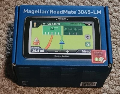 Magellan RoadMate 3045-LM Automotive GPS Receiver Lifetime Maps EUC - Image 1 of 3