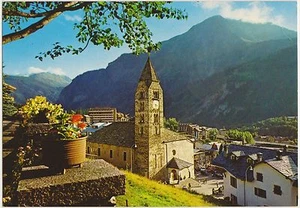 COURMAYEUR - PANORAMABLICK UND PFARRKIRCHE (AOSTA) 1996 - Bild 1 von 1