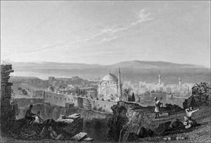 ISRAËL- ACRE (SAINT-JEAN d'ACRE) et le MONT CARMEL au 19e siècle -Gravure du 19e - Imagen 1 de 2