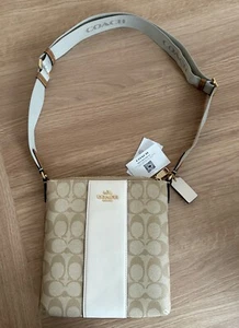 COACH Mini Rowan Crossbody/File Bag in Signature Canvas *NEW WITH TAGS* - Picture 1 of 7