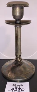 Vintage Kerzenständer versilbert Säulen Design - Bild 1 von 12