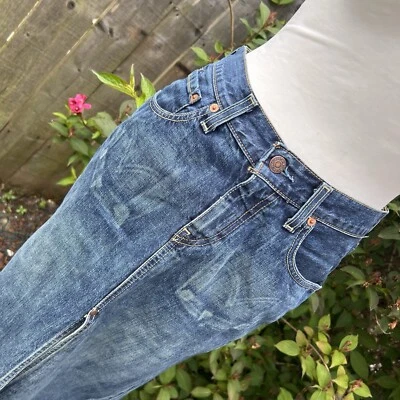 Levi's 669 Levi Strauss 90s Y2K Denim Skirt Straight Pencil Back & Front Slits S - Image 1 of 4