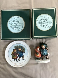 1981 Avon Sharing the Christmas Spirit Set of 2--1st Edition Christmas Memories - Picture 1 of 10