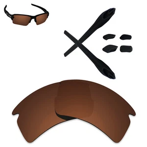 Hawkry Black Kits &Bronze Brown Replacement Lens for-Oakley Flak 2.0 XL Multiple - Picture 1 of 5