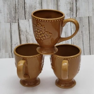 Pier 1 Import Harvest Gold Fuß Tassen 3er Set - Bild 1 von 6