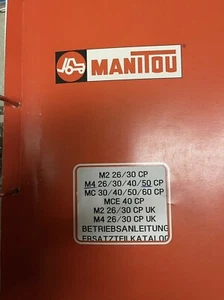 MANITOU M2 26/30 CP, M4 26/30/40/50 CP, MC 40 CP, Ersatzteilkatalog/Betr. - Bild 1 von 4