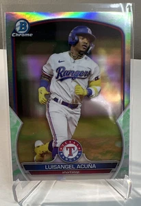 2023 Bowman Chrome Luisangel Acuna Lunar Glow Refractor #BCP-104 Rangers - Picture 1 of 2
