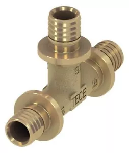 TECE FLEX T-Stück 16x16x16mm Rotguss Verbinder Pressfitting Abgang Kupplung - Bild 1 von 8