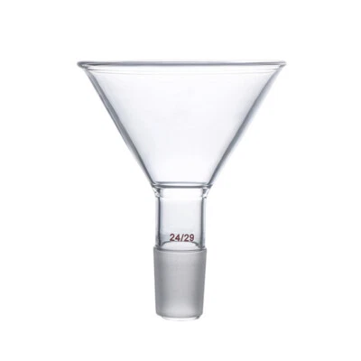 90mm 24/29 Glass Powder Funnel 100ml Laboratory Chemstry Glassware - Image 1 of 4