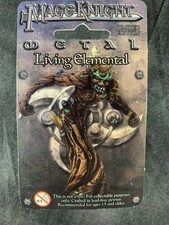 MAGE KNIGHT METAL PEWTER FIGURE LIVING ELEMENTAL WZK523 2001 ORIGINAL BOX