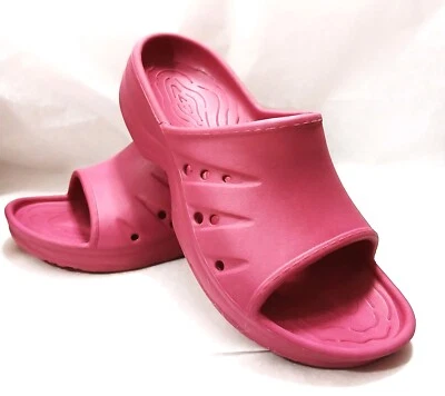 L.L. BEAN Pink  Slip On Slides Slippers Water Beach Pool Sandals Women's Size 7 - Image 1 of 4