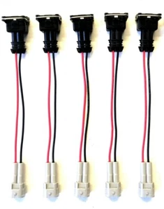 5x Adapter Einspritzdüsen EV1 auf EV6 , R32 , V5 , V6 Turbo Bosch Adapterkabel - Picture 1 of 3