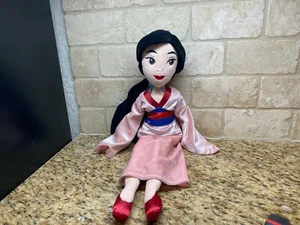Disney Store Princess Mulan Doll Plush 20" Pink Dress Soft Stuffed doll Toy - Picture 1 of 9