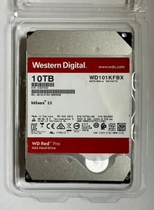 10TB WD Red Pro WD101KFBX 3.5" HDD Festplatte SATA 24/7 für NAS Synology Qnap - Afbeelding 1 van 1