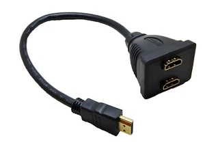High Speed HDMI Splitter Verteiler, 1xStecker - 2xBuchse Kupplung  - Bild 1 von 1