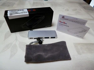 USB-C ➤ Hub 2 ports USB 3 Lecteur carte kaartlezerChromebookMacbook Smartphone - Photo 1/5