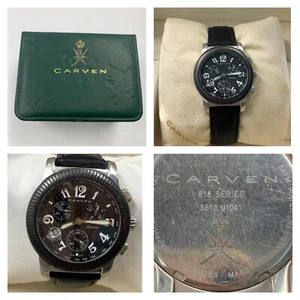 Authentic Carven 818 Series Watch Oman Edition Khanjar logo ULTRA RARE Wbox 40mm - Picture 1 of 24