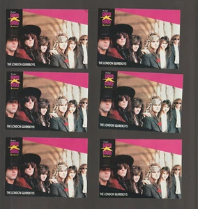 Lot of 6 The London Quireboys rock band trading cards Pub. early 1990s Musicards - Picture 1 of 2