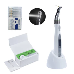 Endodóntica dental 16:1 LED inalámbrico endomotor contra ángulo + 6 piezas activación térmica - Imagen 1 de 12