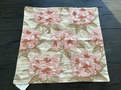 Pottery Barn Vintage Islands Floral Embroidered Pillow Cover 22” NEW garden - Image 1 of 4