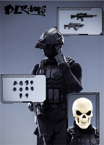 DLZ.TOYS 1/12 Skull Soldier Action Figure 6in Collectible Figure Model In Stock Cover
