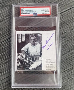 Alec Guinness signierter Schnitt PSA/DNA gekapselt Star Wars - Bild 1 von 1