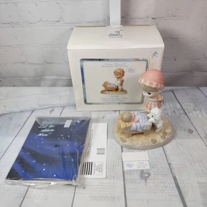 Precious Moments 101049 "Come Let Us Adore Him" Porcelain Bisque Figurine - Picture 1 of 7