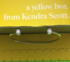 Kendra Scott Emilie Armreif Armband in Rhodium mit Opal Steinen und Staubbeutel & Box - Bild 1 von 12