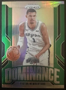 Panini Prizm Victor Wembanyama #7 Dominance Green Prizm 2024-25 - Imagen 1 de 2