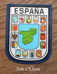 Sticker Aufkleber Espana Spanien Regionen Madrid Barcelona Leon Cadiz 70er Jahre - Bild 1 von 3